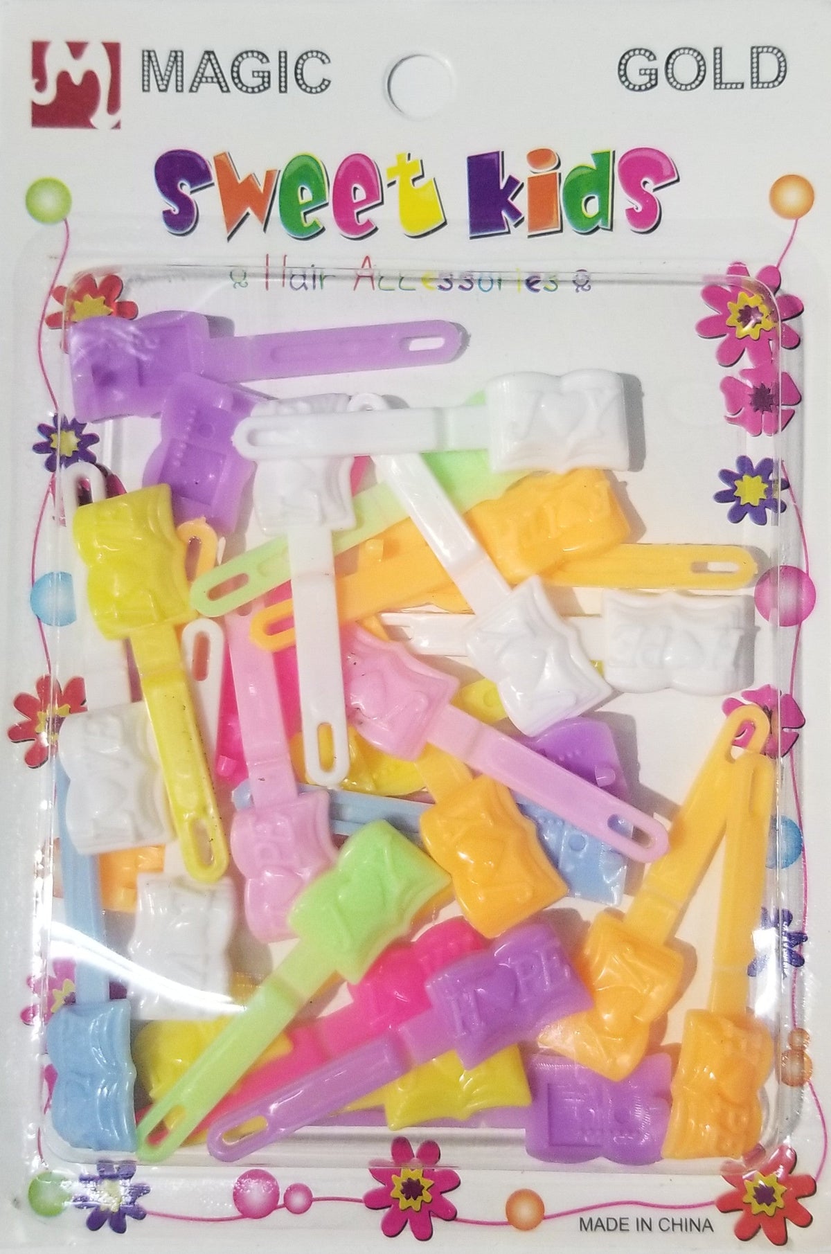 Sweet Kids Hair Barrettes - English Book Pastel #5103PA