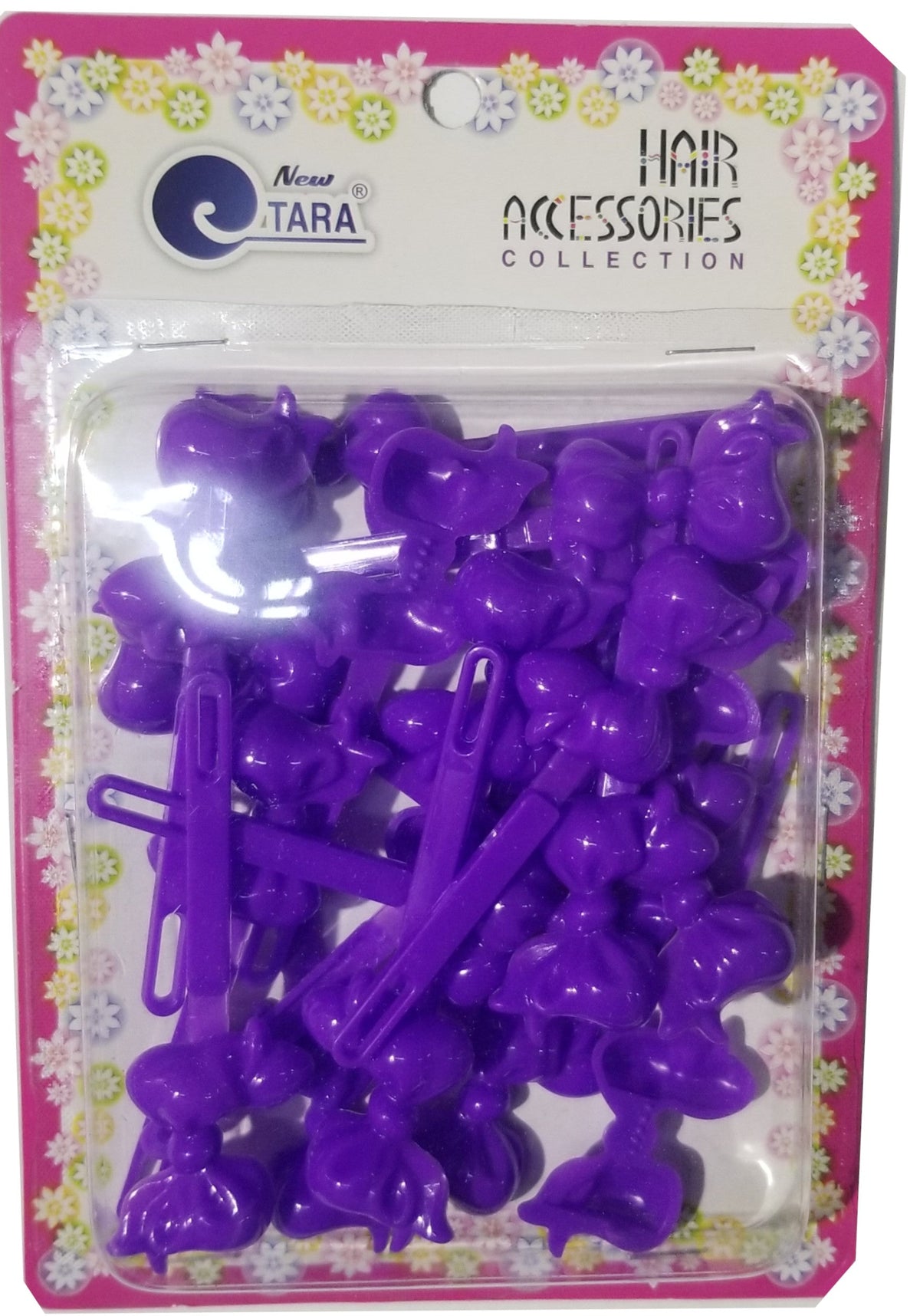 Tara Barrettes - Ribbons Purple #BRT08954