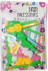 Tara Hair Barrettes - Assorted Shapes Pastel Mix #ZQ08884