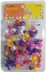 Eden Hair Beads Jumbo Pack - 2 Color Clear & Assorted # BR89C/AST