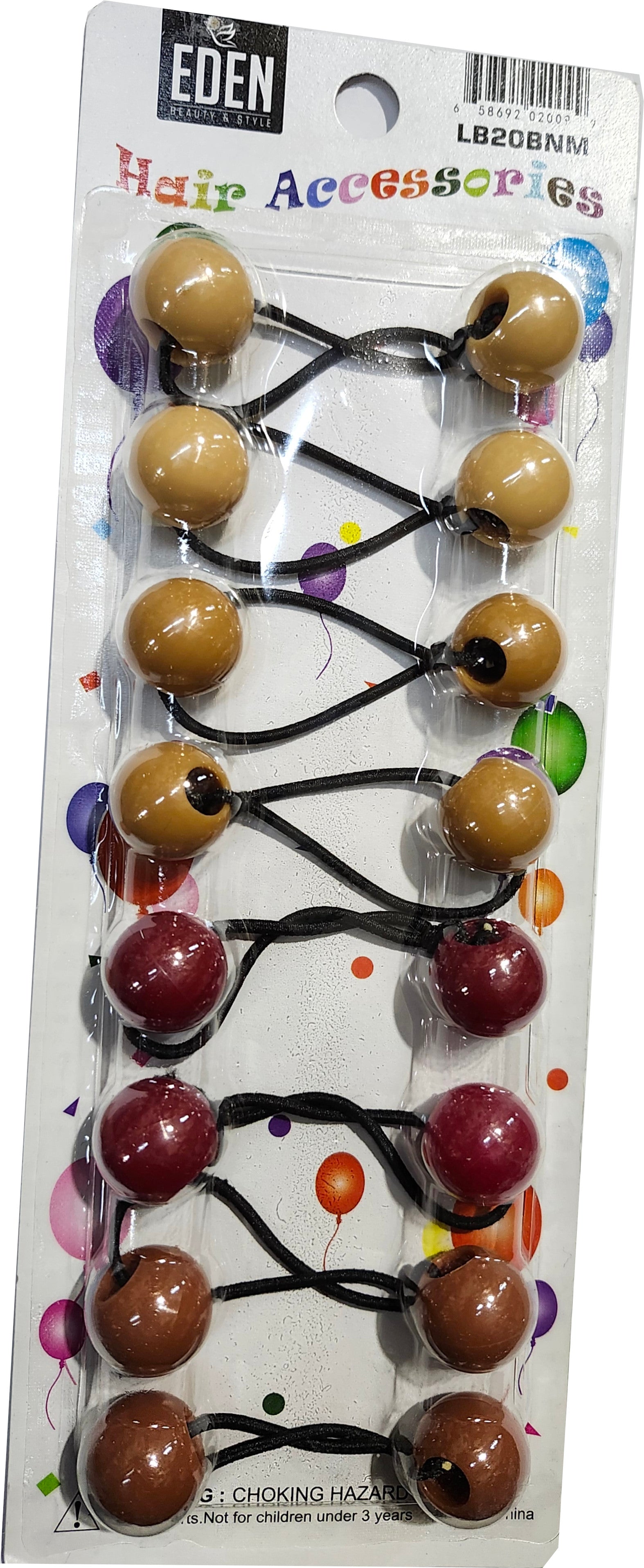 Eden Hair Baubles - Brown Mix #LB20BWN