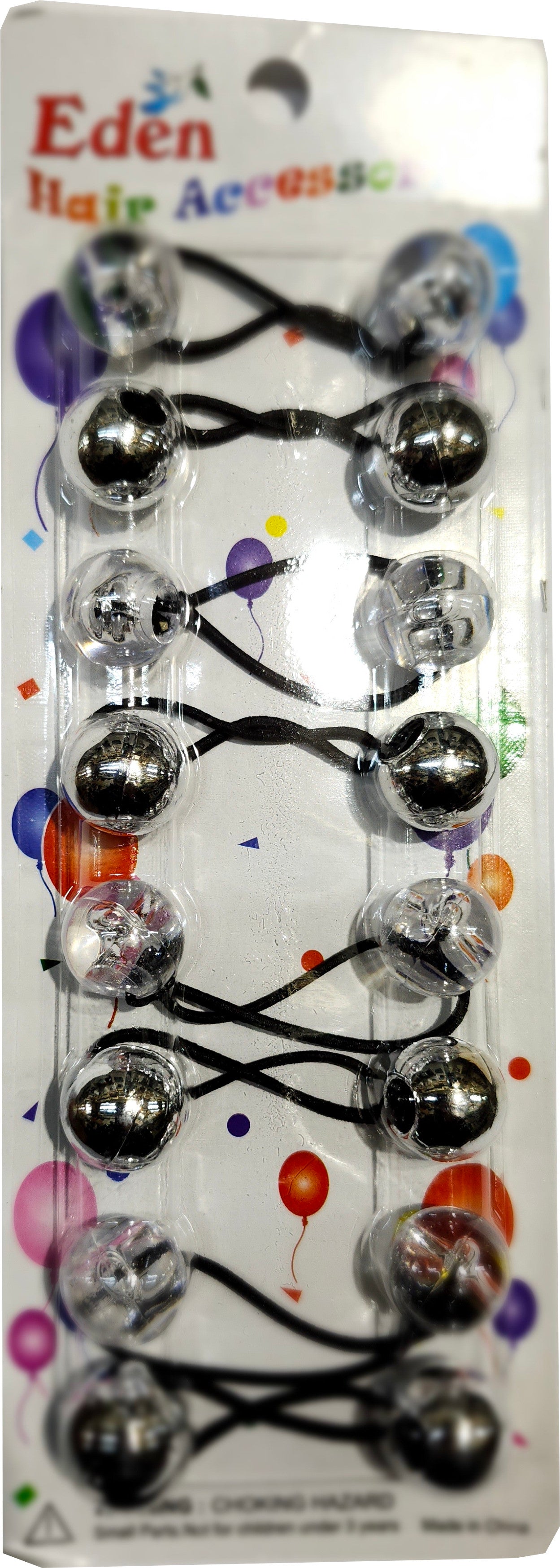 Eden Hair Baubles - Clear & Silver #LB20MCSL