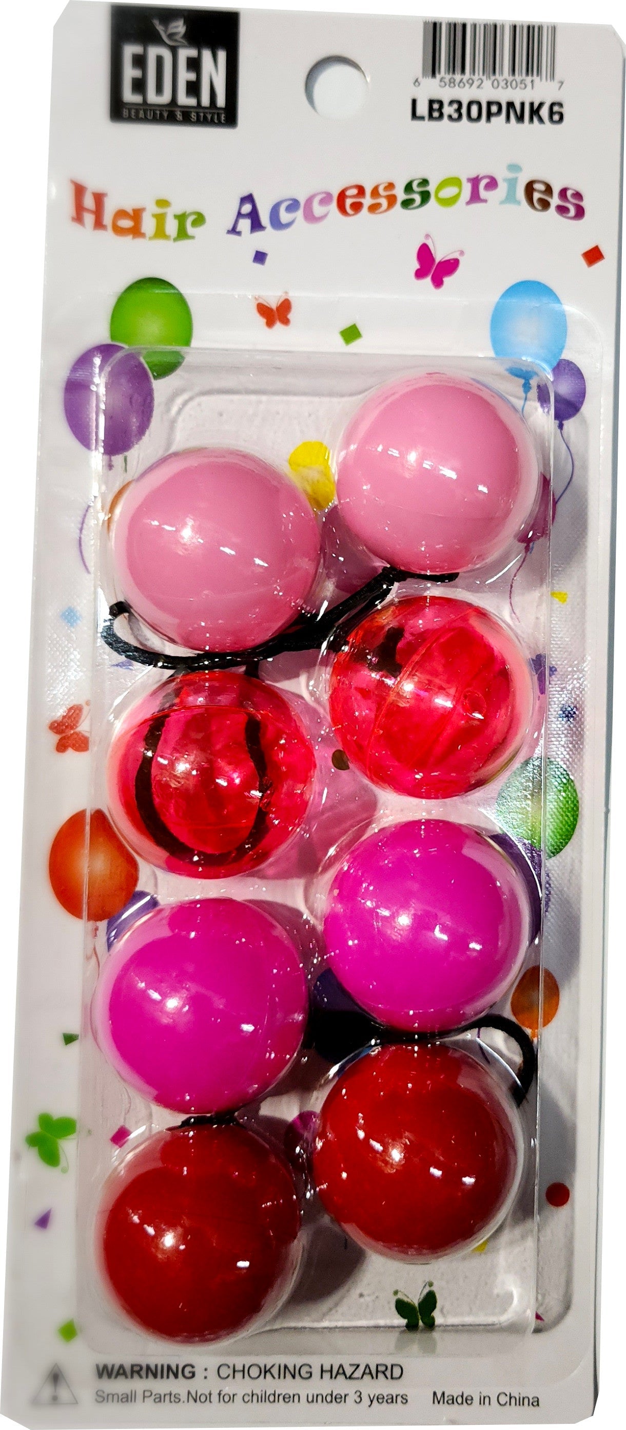 Eden Hair Baubles - Pink Mix #LB30PNK6