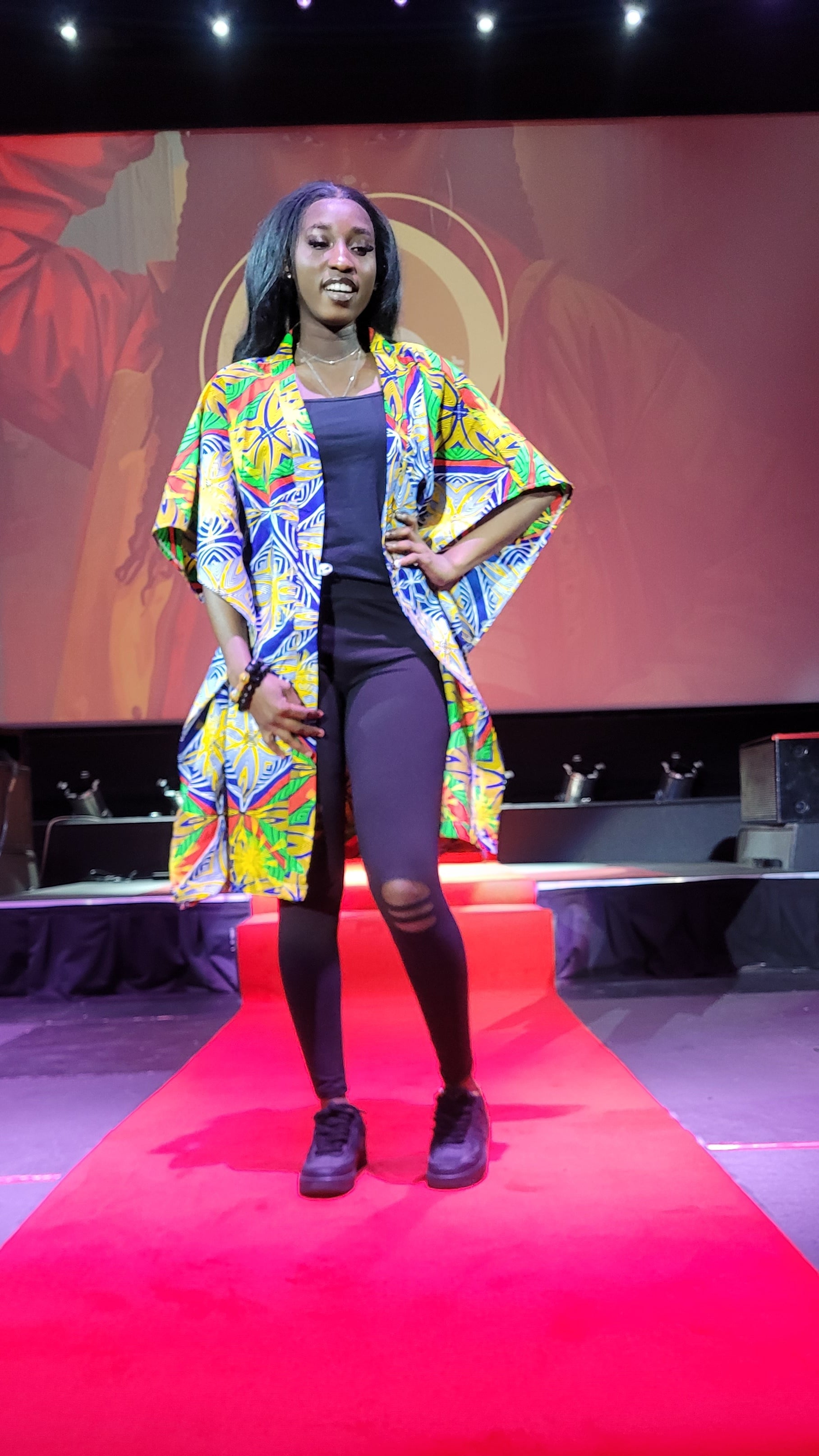 The Ankara Bloom Kimono