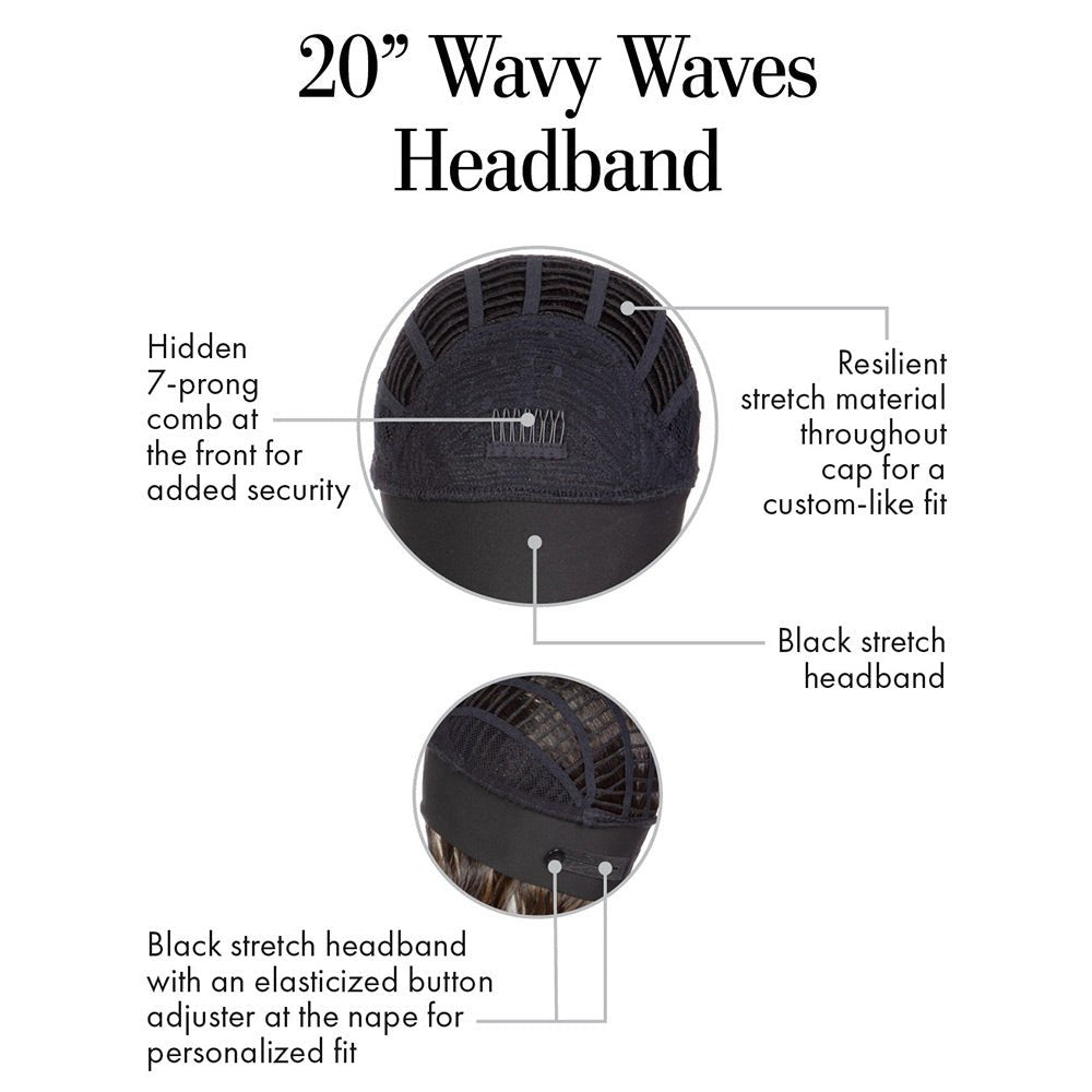 20IN WAVY WAVES HEADBAND WIG