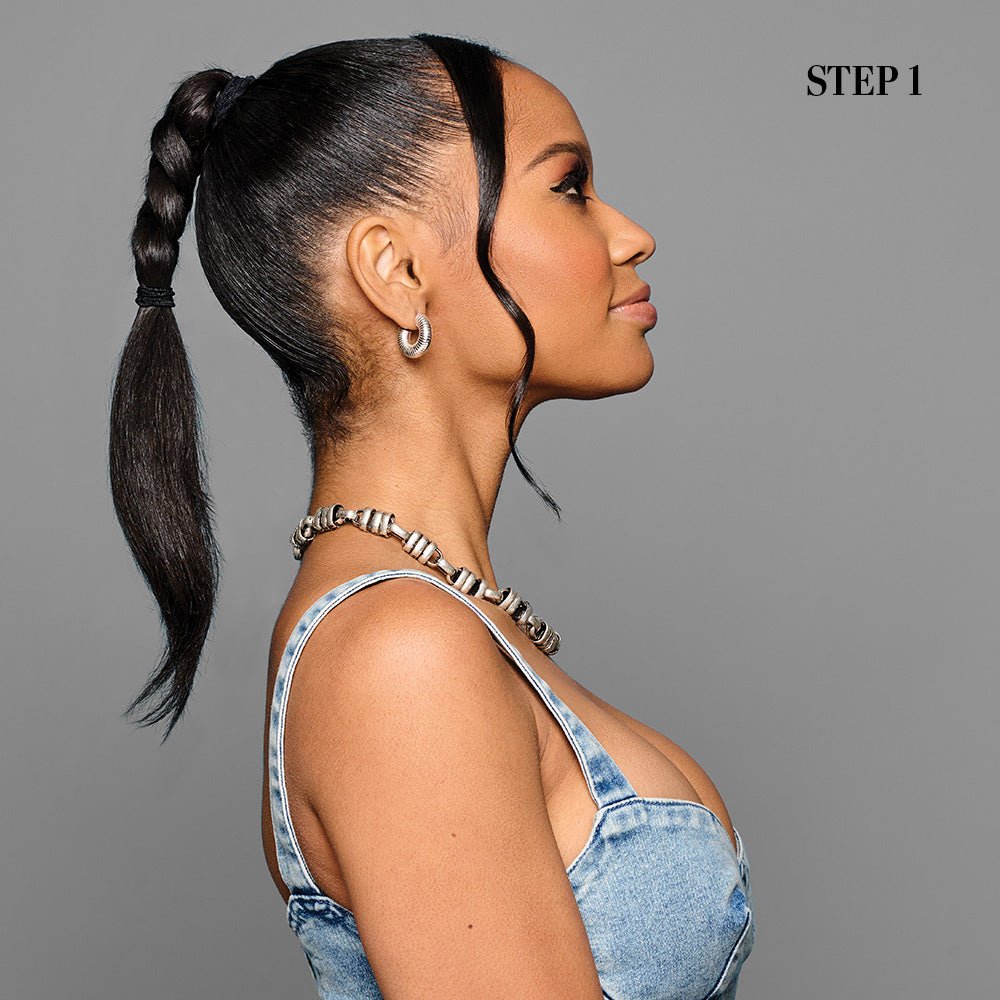 21"  LUX CURLS CLAW CLIP PONY