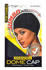 Magic Collection Spandex Dome Cap Jumbo Black #2251BLA
