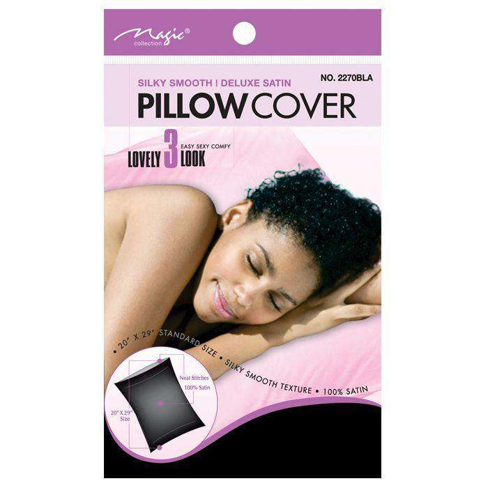 Magic Collection Satin Pillow Cover - Black