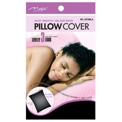 Magic Collection Satin Pillow Cover - Black