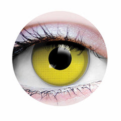 PRIMAL ® Raven - Yellow Colored contact Lenses
