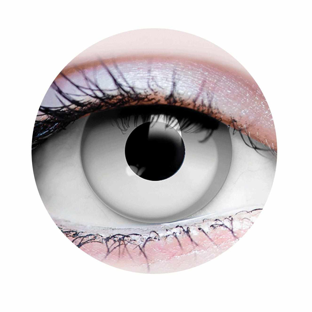 PRIMAL ® Zombie I - White Colored Contact Lenses