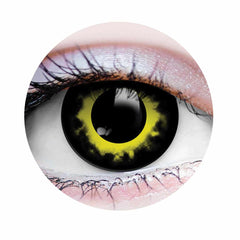 PRIMAL ®  Storm - Black & Yellow Colored Contact Lenses