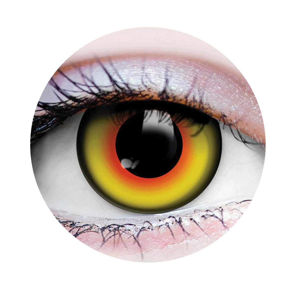 PRIMAL ® Mad Hatter - Orange & Yellow Colored Contact lenses