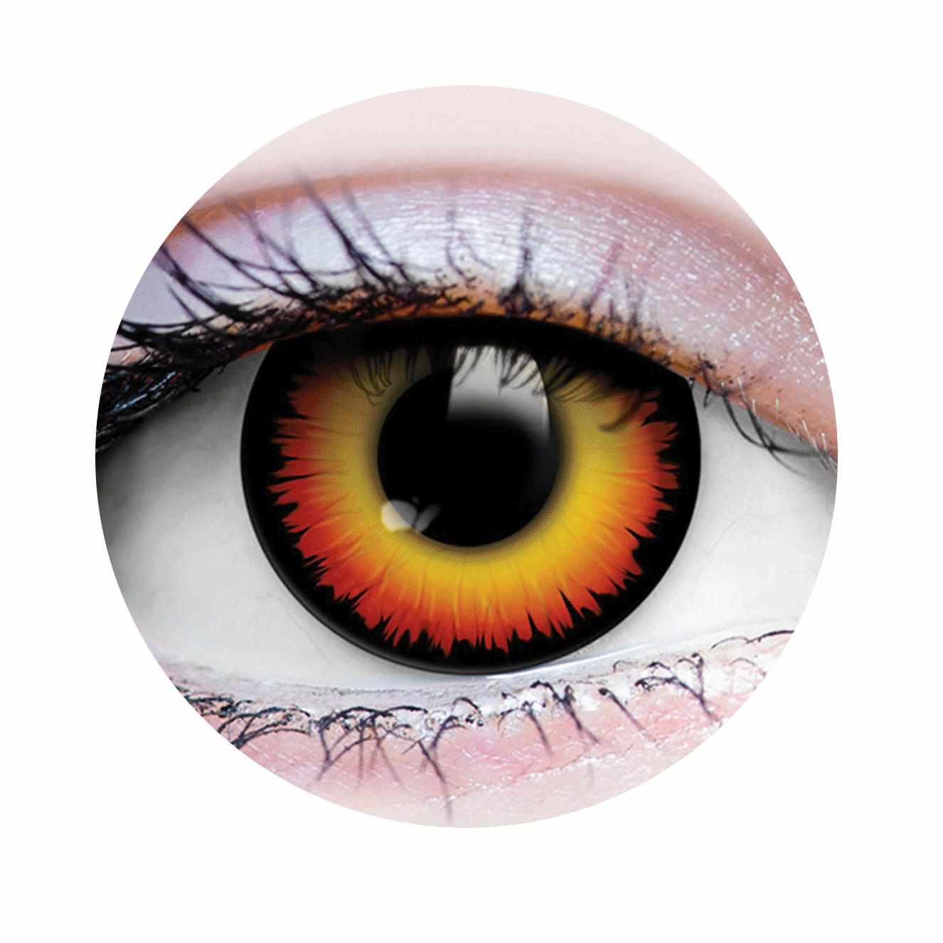 PRIMAL ® Werewolf II - Orange Colored Contact Lenses