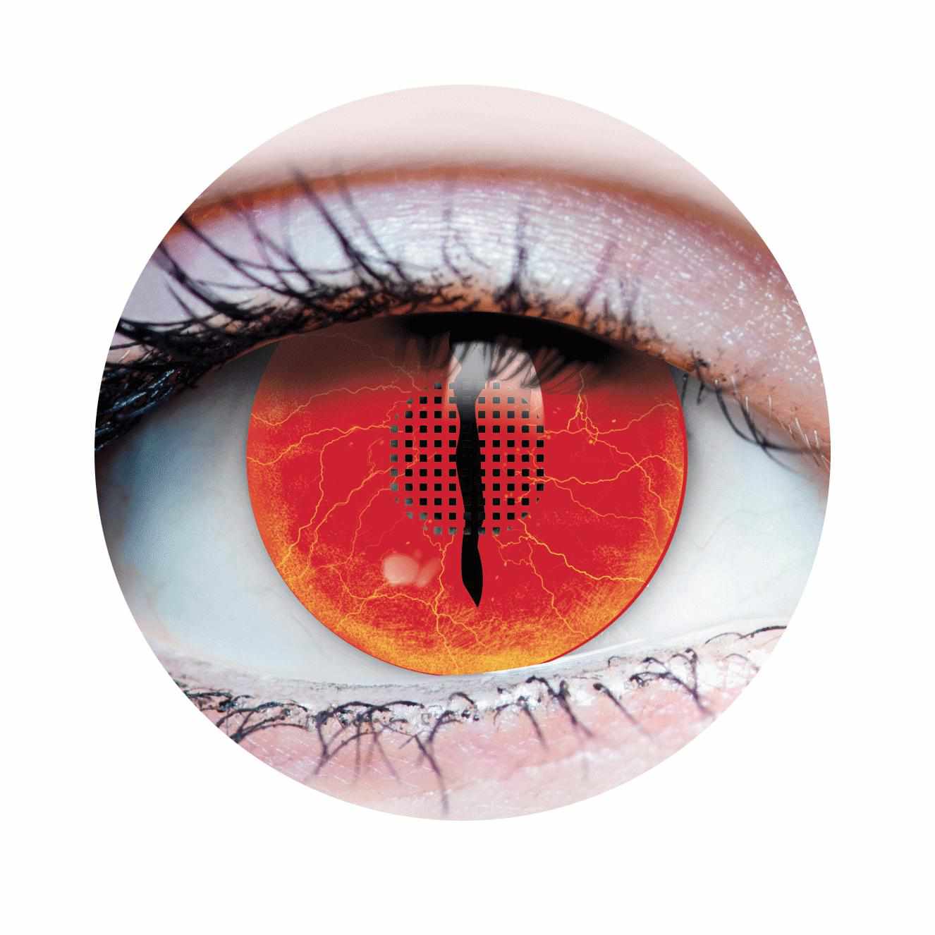 PRIMAL ® Jurassic II - Red Reptile Colored Contact lenses