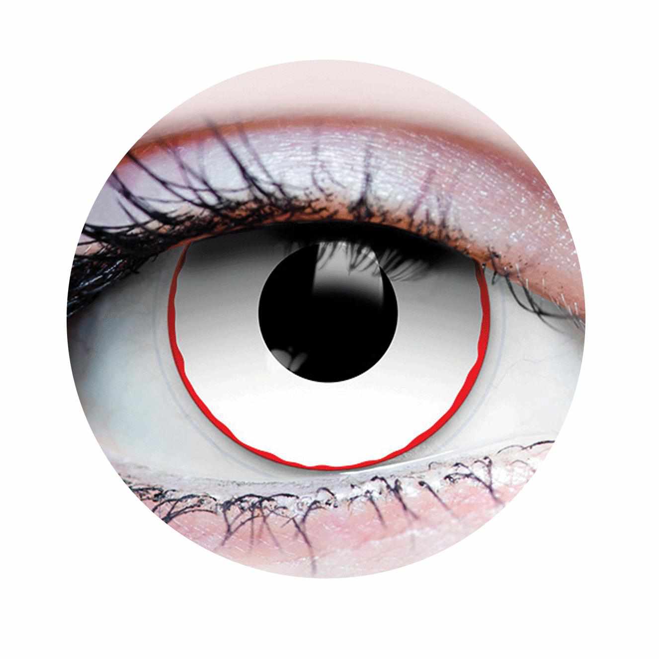 PRIMAL ® Hellraiser II - White Colored Contact lenses