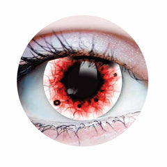 PRIMAL ® Wraith II - White & Red Colored Contact Lenses