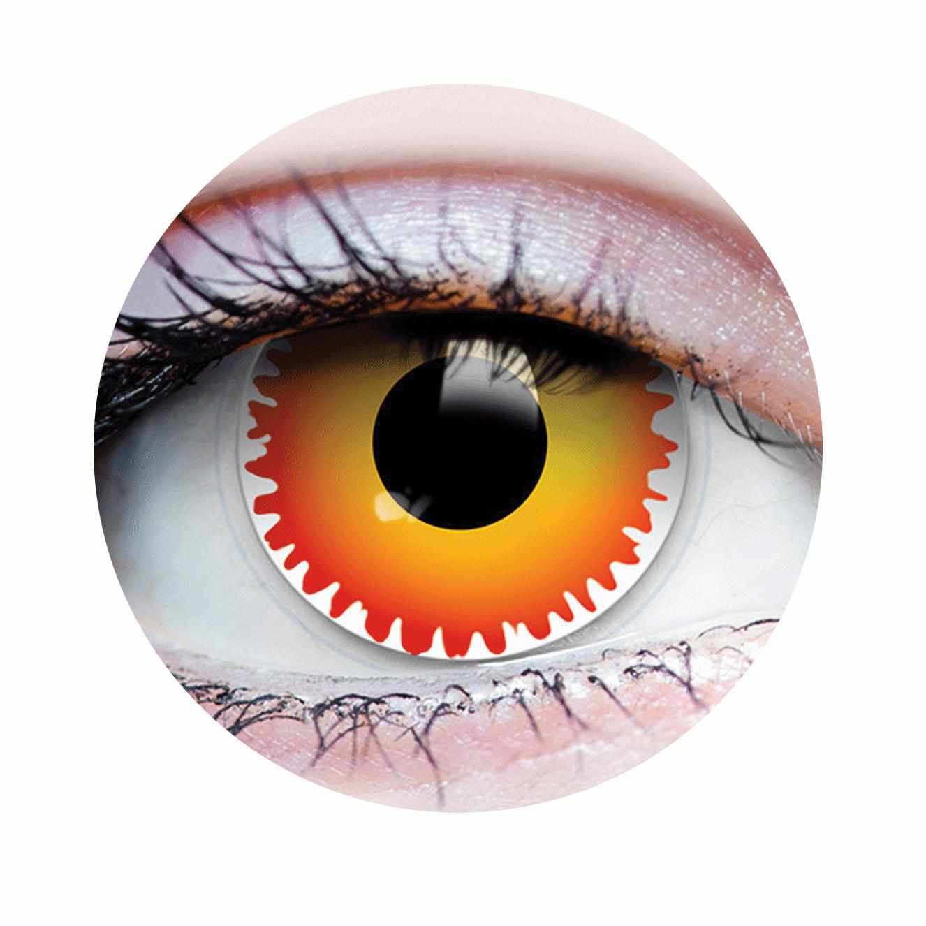 PRIMAL ® Pennywise - Orange & Yellow Colored Contact lenses