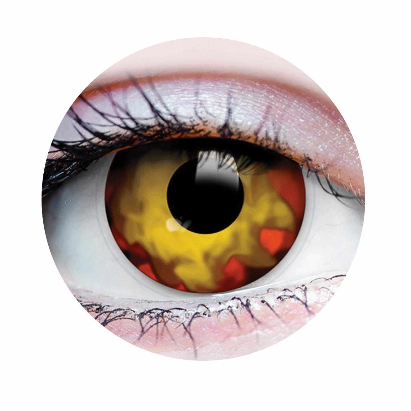 PRIMAL ® Walking Dead I - Yellow & Red Colored Contact Lenses