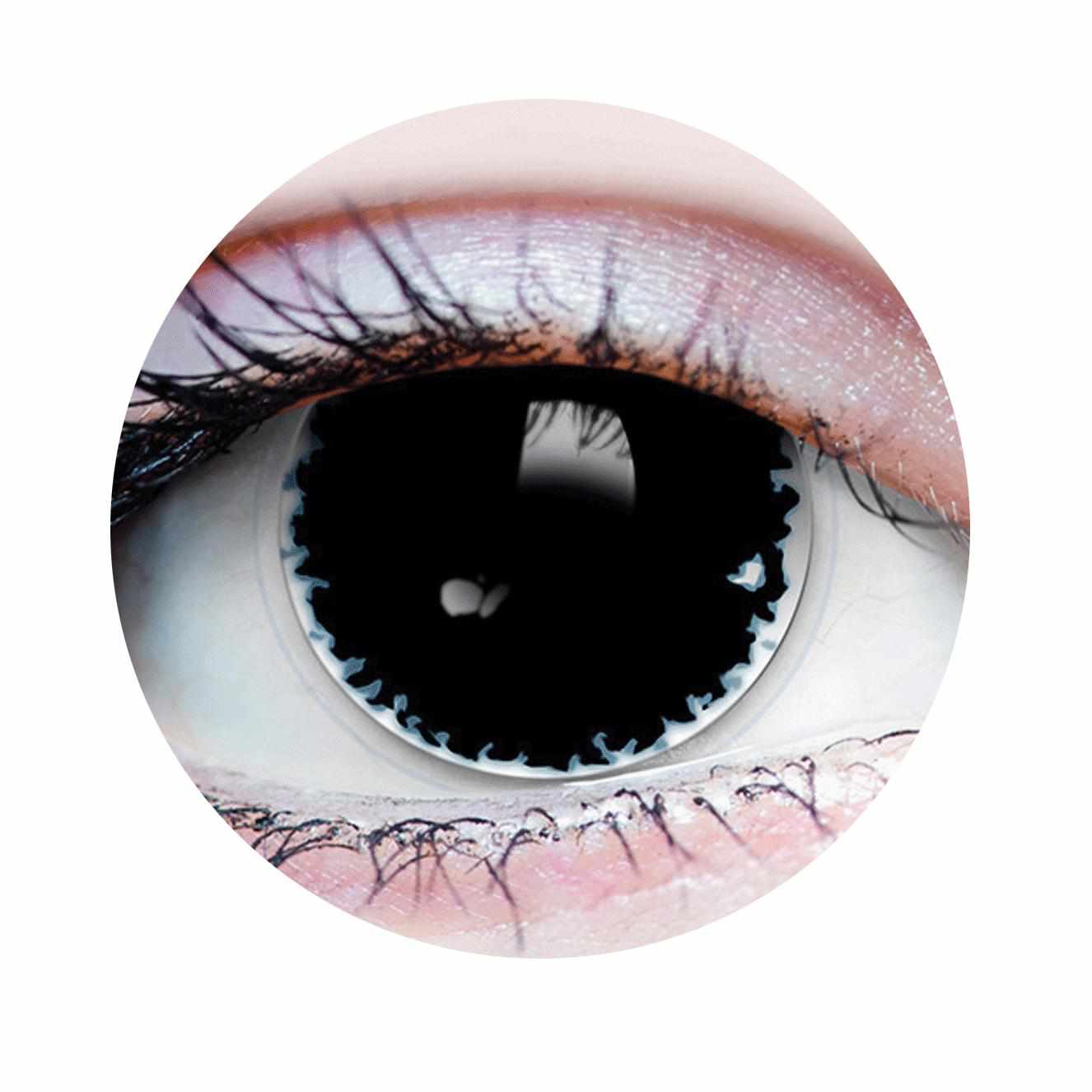 PRIMAL ® Chaos - Black Colored Contact Lenses