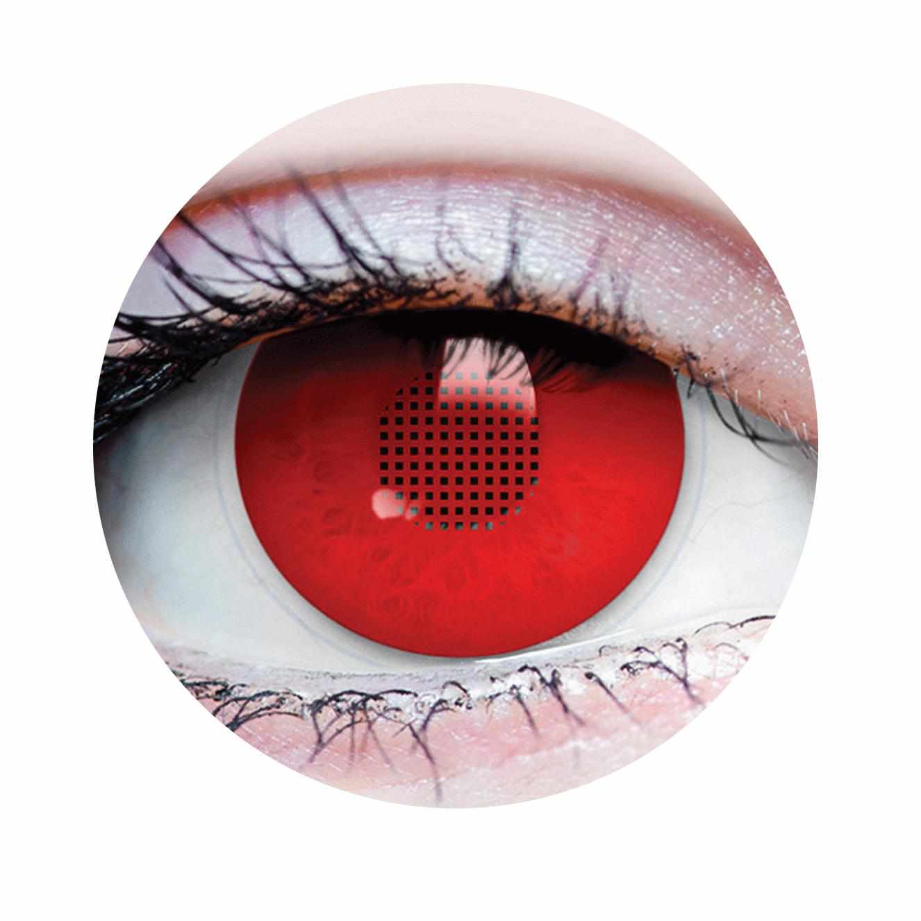 PRIMAL® X-Ray - Red Colored Contact Lenses