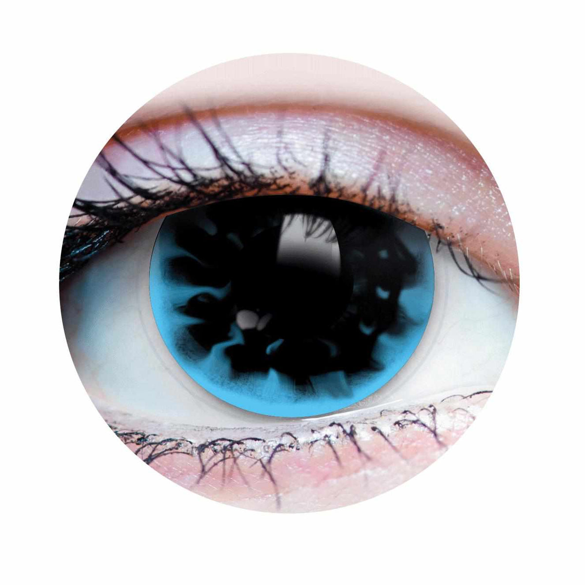 PRIMAL ® Loki - Black & Blue Colored Contact lenses