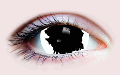 PRIMAL ® White Witch - Black & White Colored Contact Lenses
