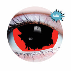PRIMAL ® Red Witch - Red and Black Colored contact Lenses