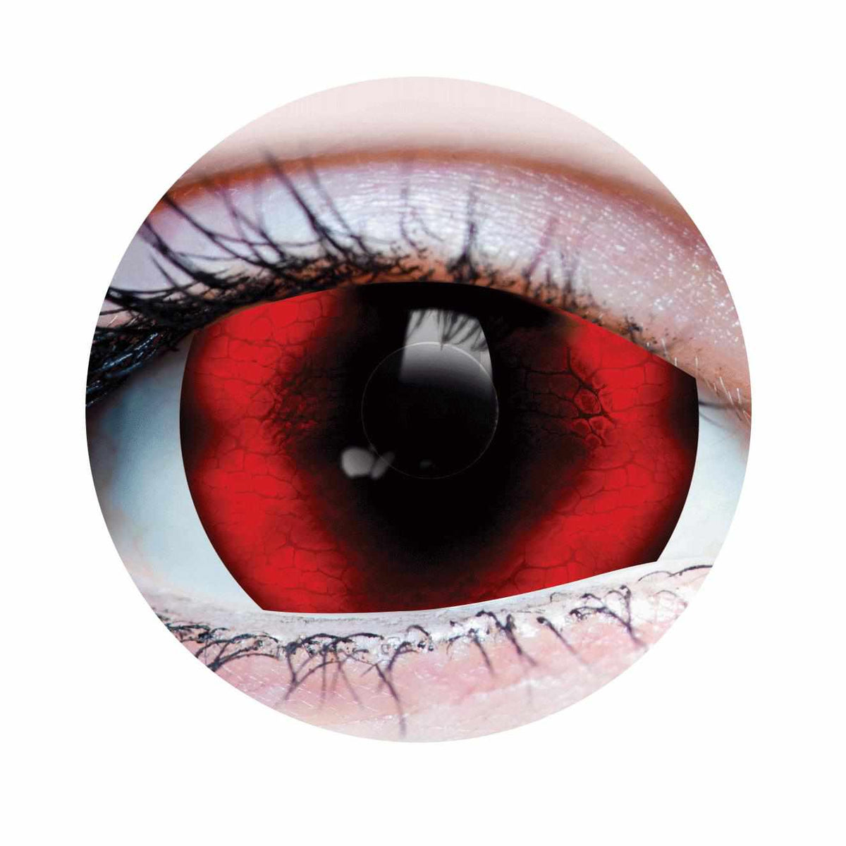 PRIMAL ®  Reptilian - Red Colored Contact Lenses