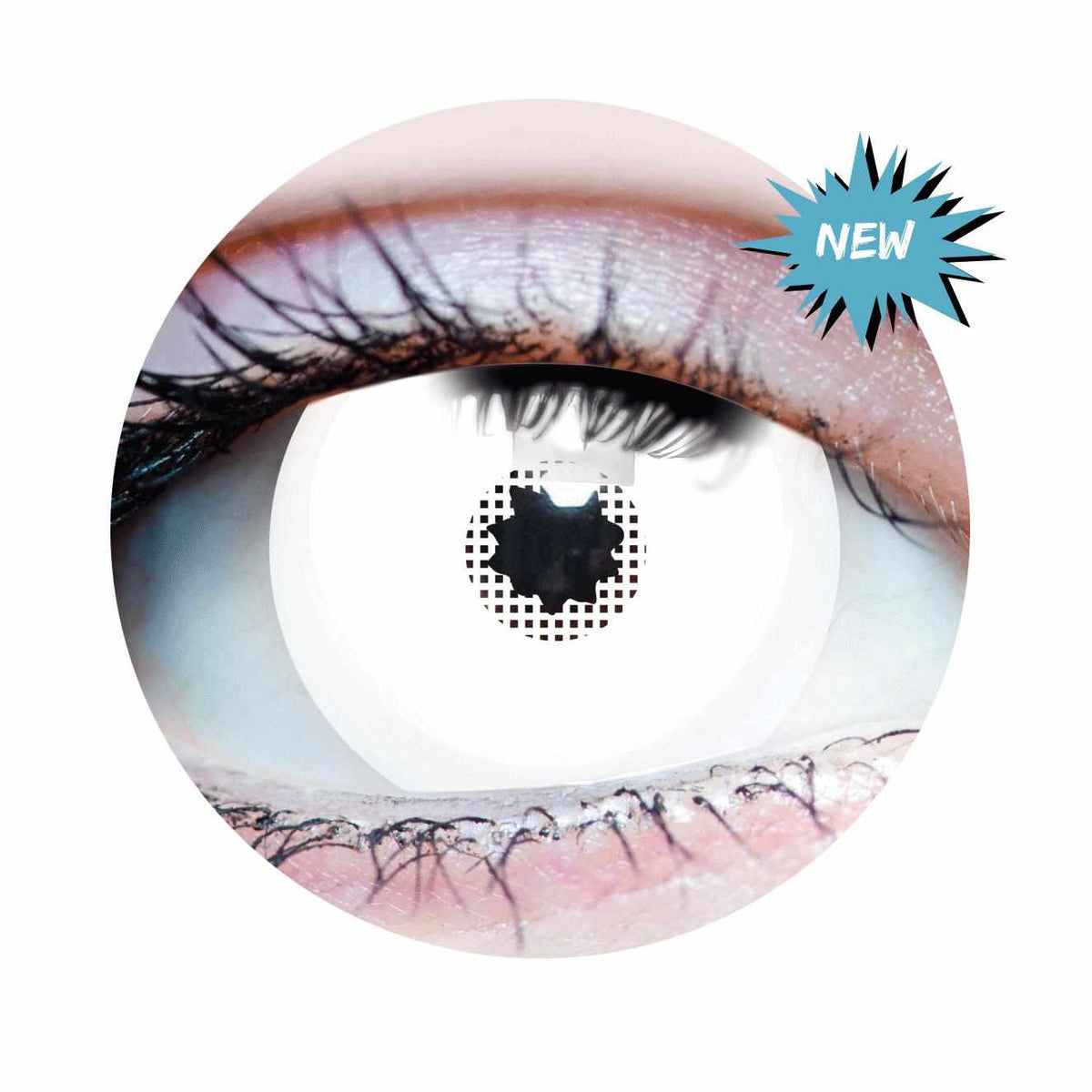 PRIMAL ® White Mini Sclera - White Colored Contact Lenses