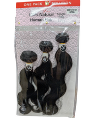 Vog Pro One Pack Solution 100% Natural Human Hair Weave 3PCS