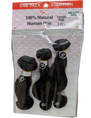 Vog Pro One Pack Solution 100% Natural Human Hair Weave 3PCS