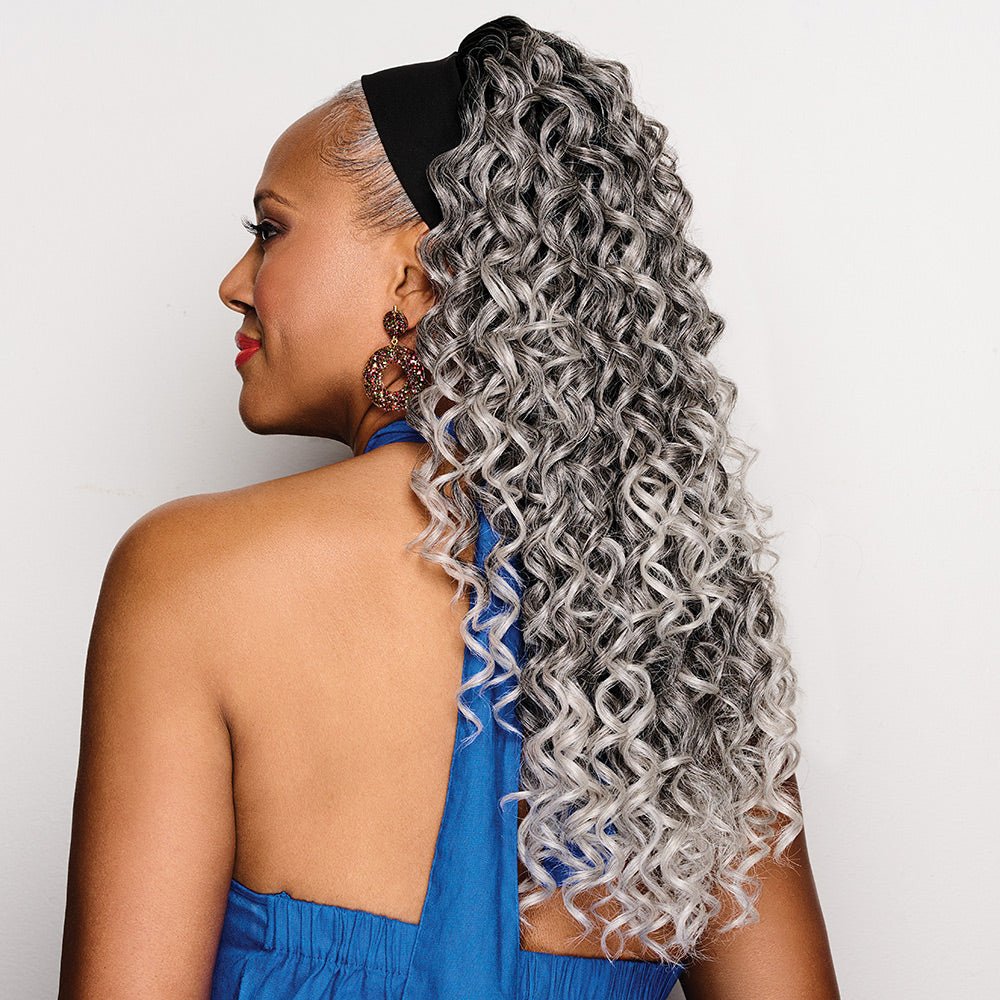 26IN LONG CURLED HEADBAND WIG