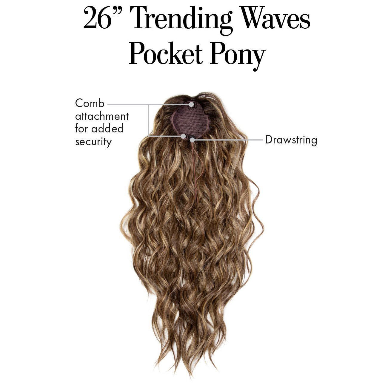 26IN TRENDING WAVES POCKET PONY
