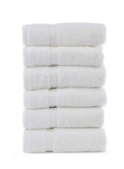 Silk B Professional Terry Cotton Towels - White