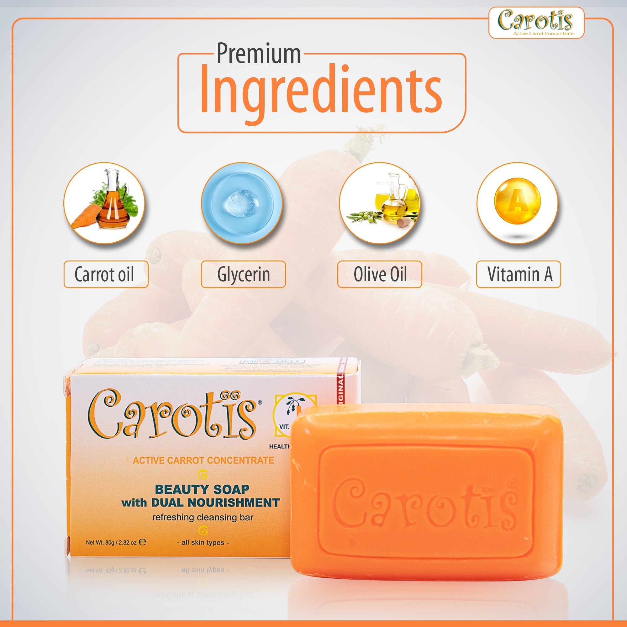Carotis Beauty Soap 80g / 2.82 fl oz