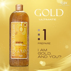 Fair And White Gold Exfoliating Shower Gel Precious Scrub- 940 ml