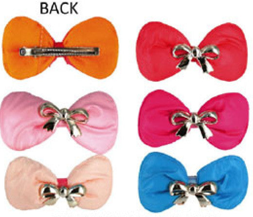 Plush Cotton Stuffed Hair Clips - Assorted #3010