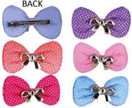 Plush Cotton Stuffed Hair Clips - Assorted #3011