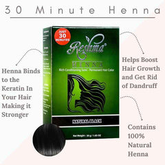 Reshma 30 Minute Henna Semi Permanent Hair Color - Natural Black