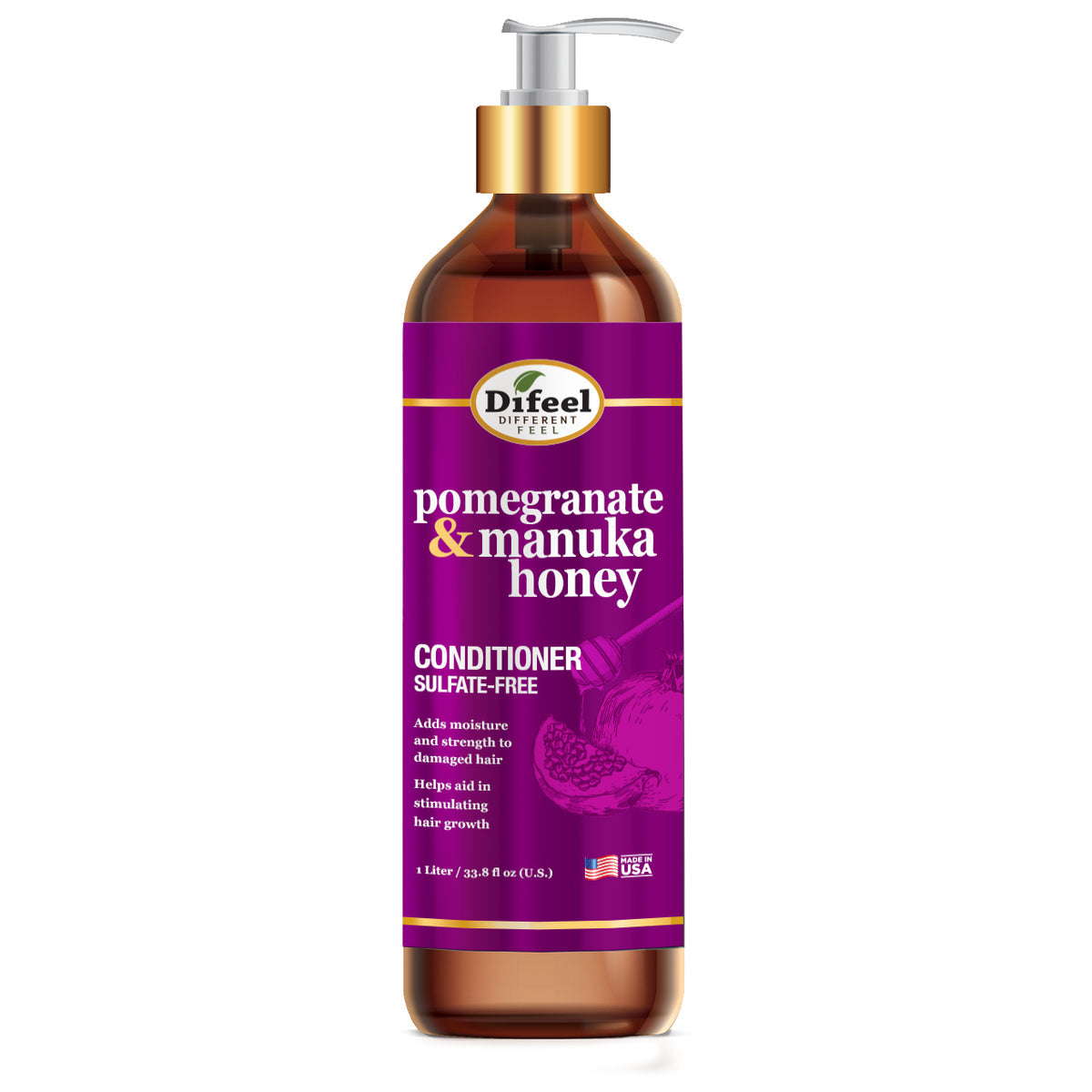 Difeel Pomegranate & Manuka Honey Sulfate Free Conditioner 33.8oz