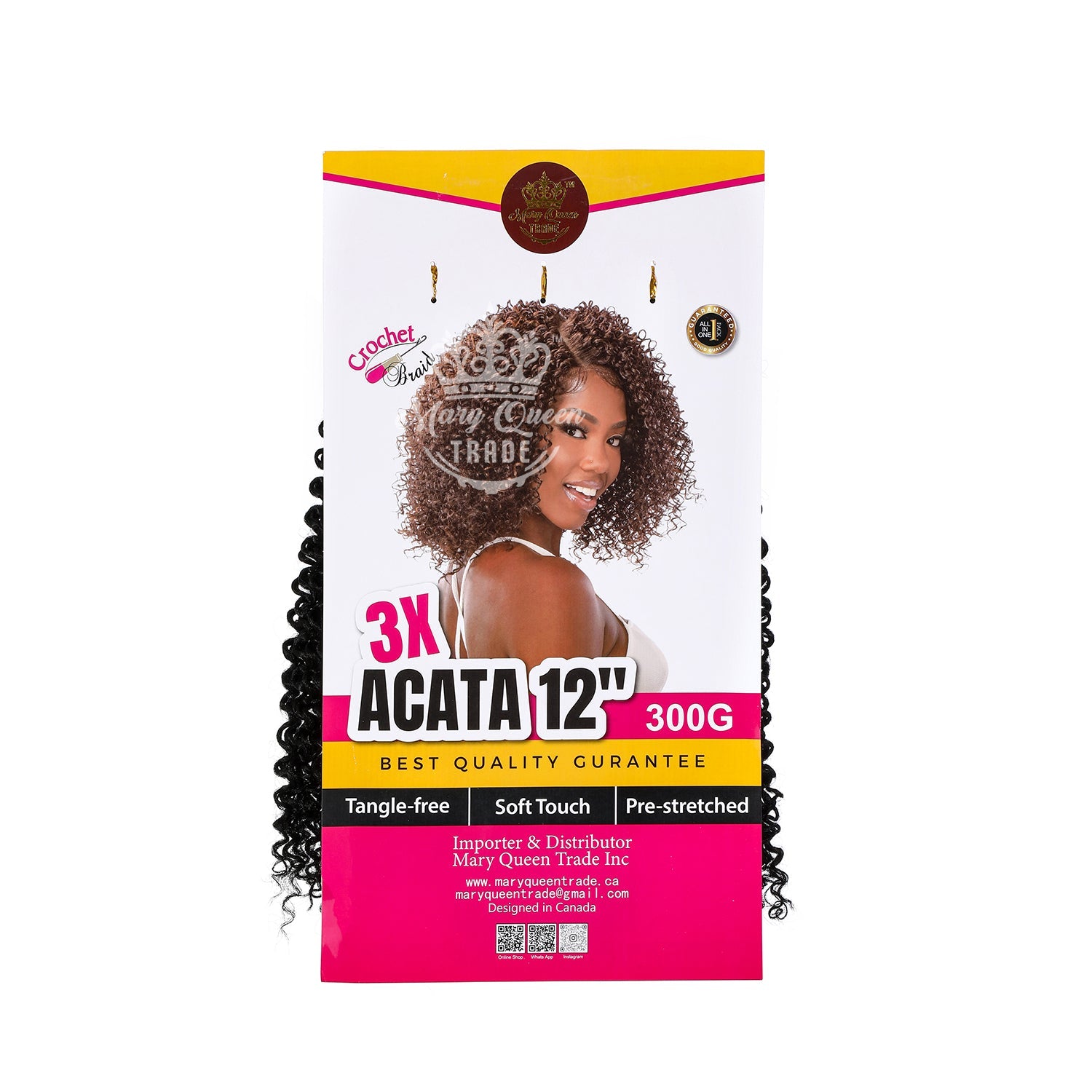 3X Acata Crochet Braids 12"