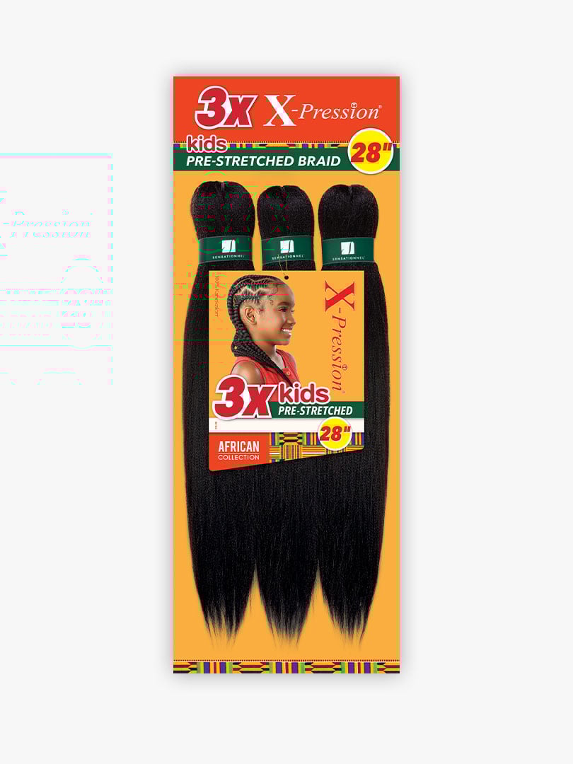 Sensationnel 3X Kids X-Pression Pre-Stretched Ultra Braid 28"