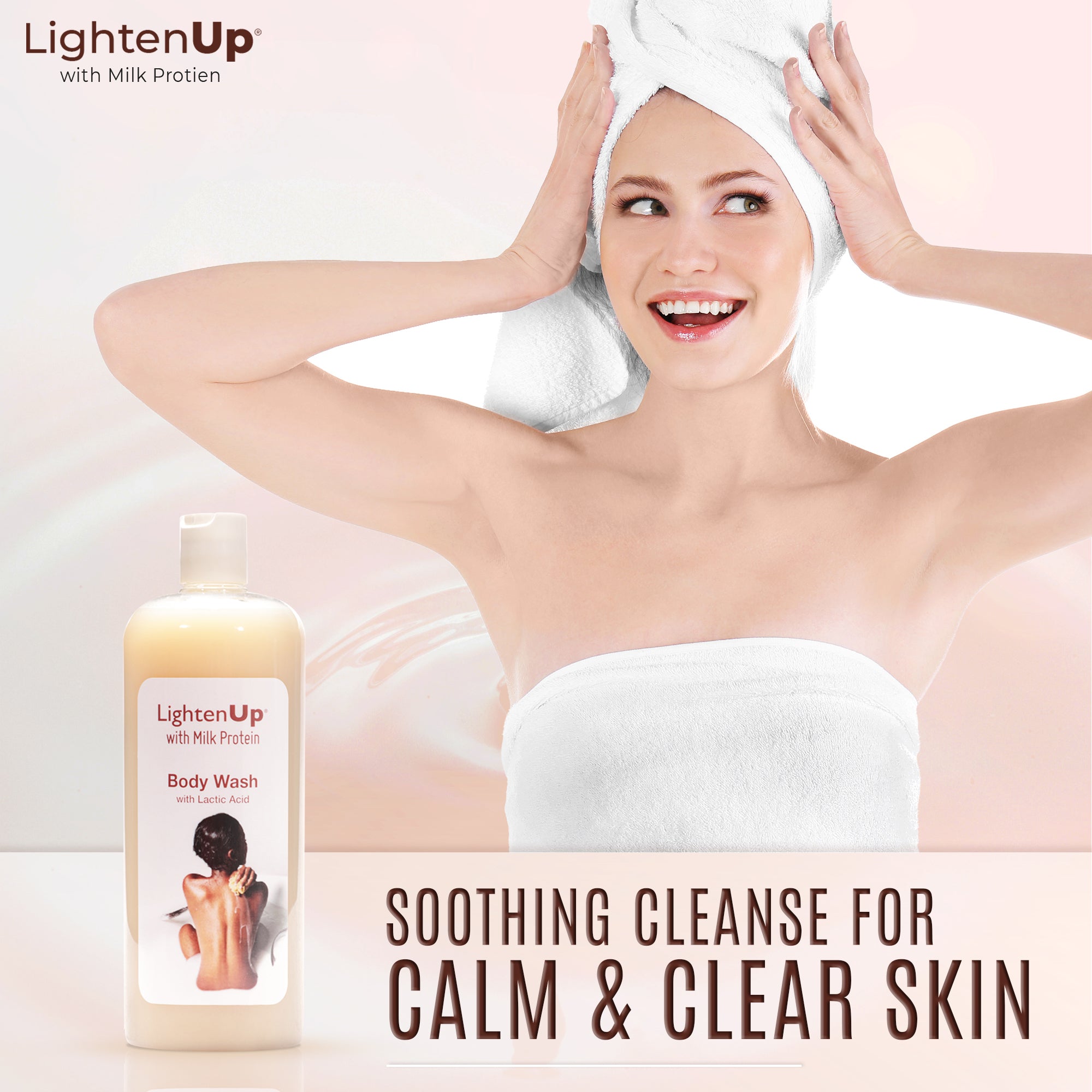 LightenUp Milk Protein Shower Gel 1000ml
