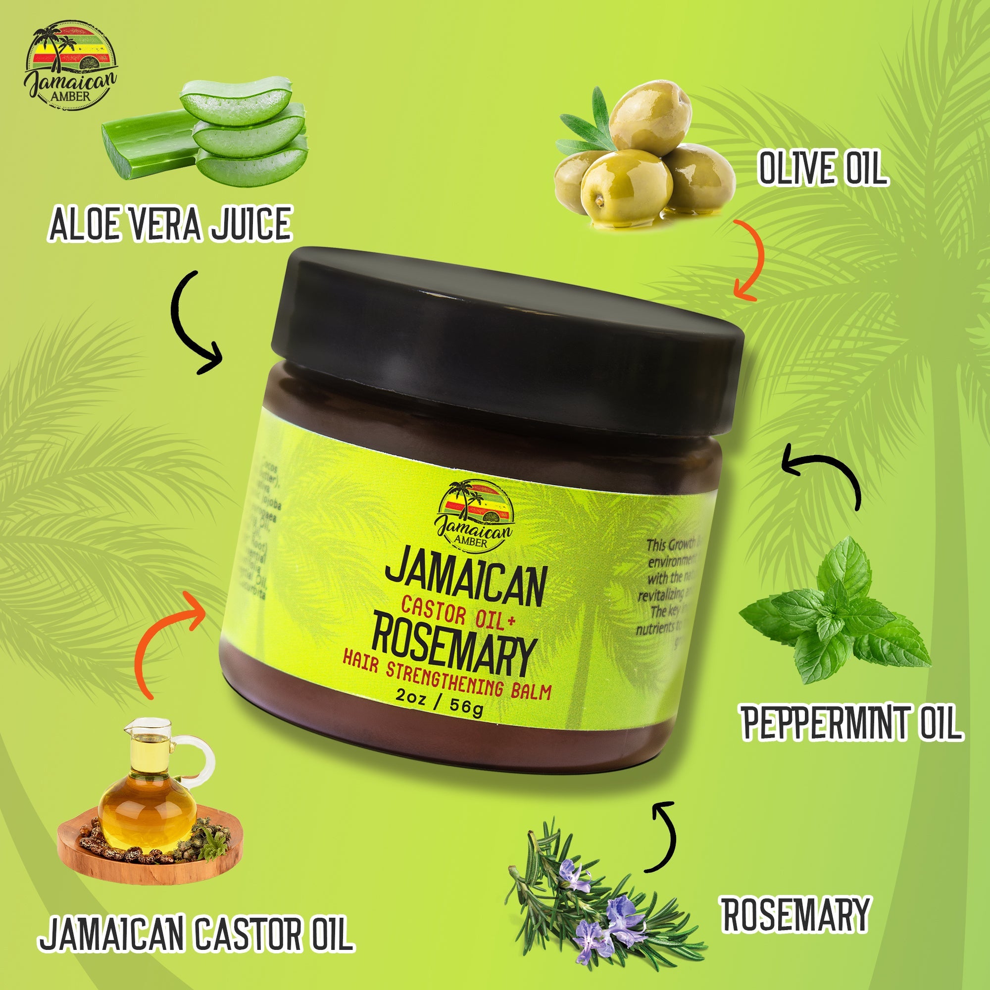 Jamaican Amber Hair Growth Balm 2oz