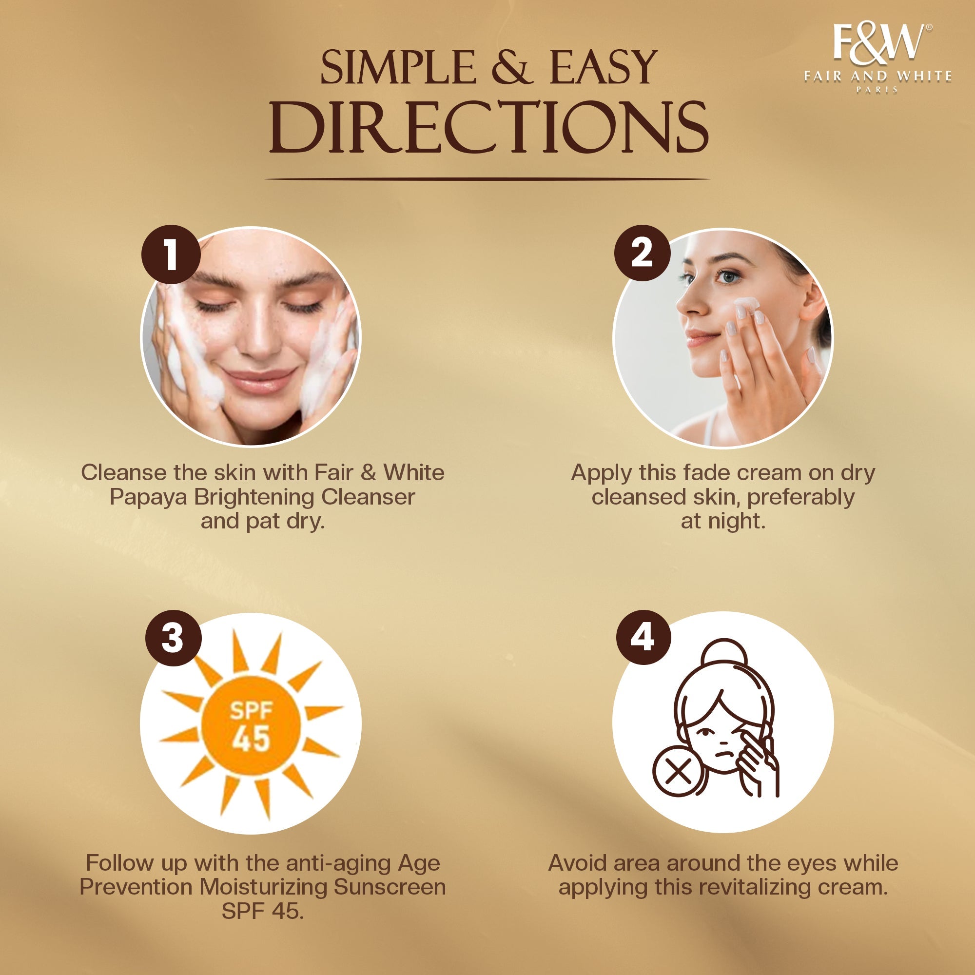 Fair And White Gold Revitalizing Fade Cream 50ml