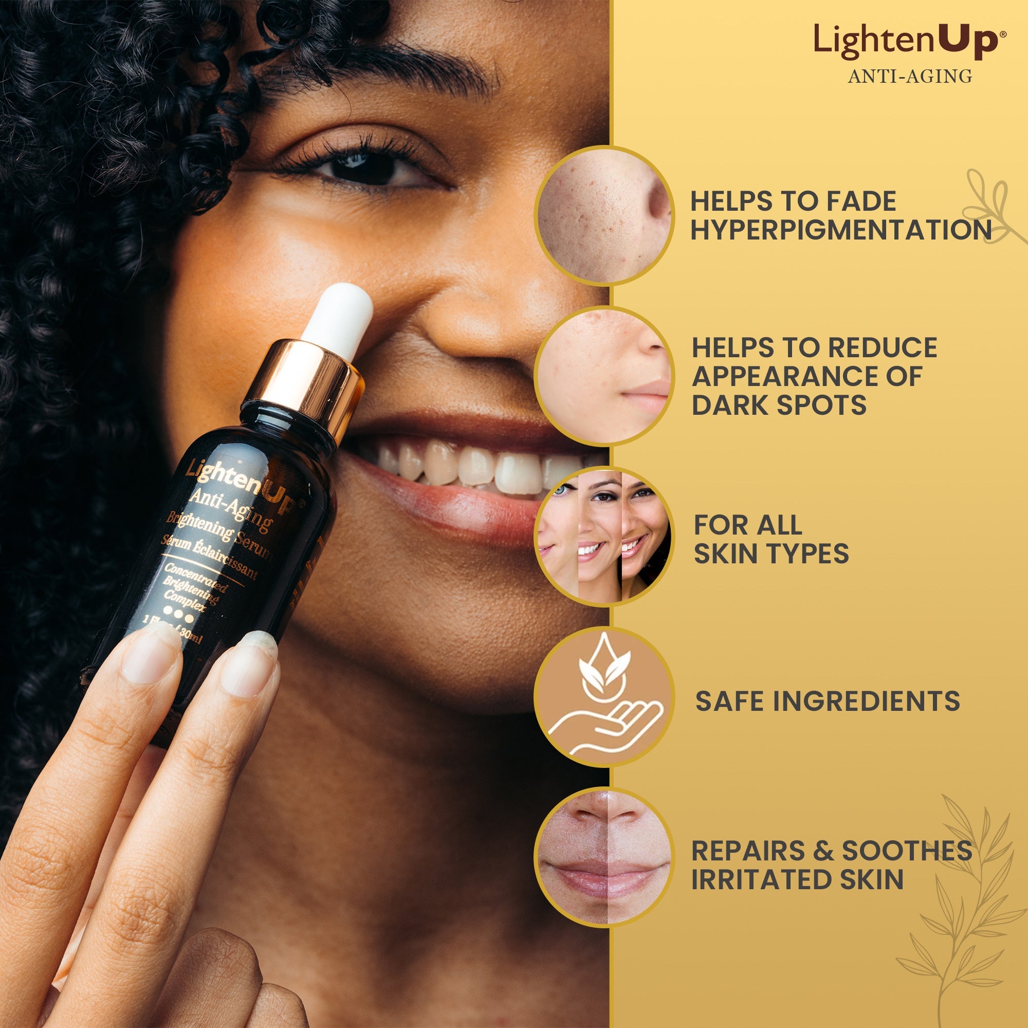LightenUP GOLD Anti-Aging Brightening Serum 30 ml