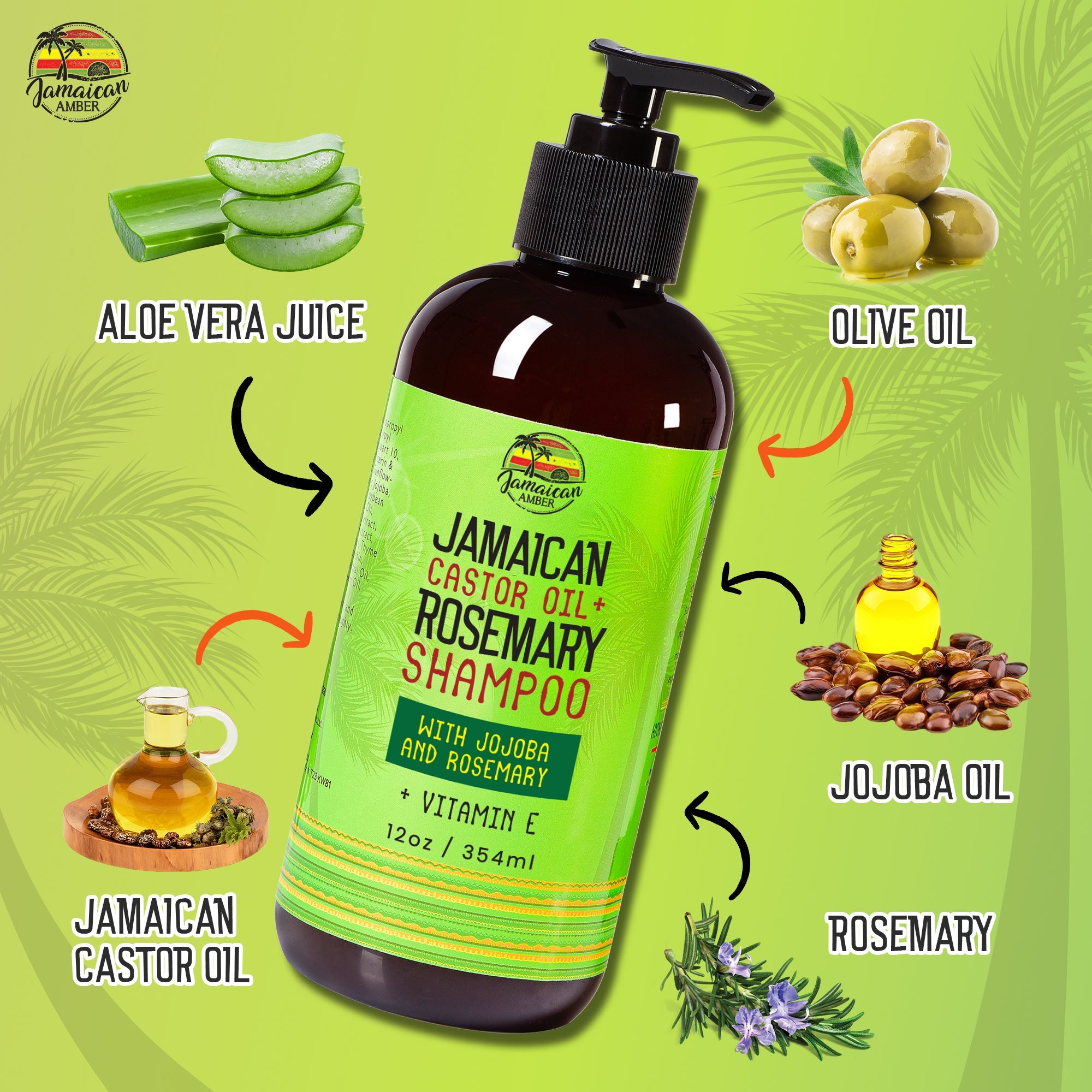 Jamaican Amber Romero Shampoo 12oz