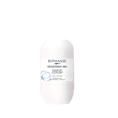 BYPHASSE 48H deodorant cotton flower anti stain 50ml image 0