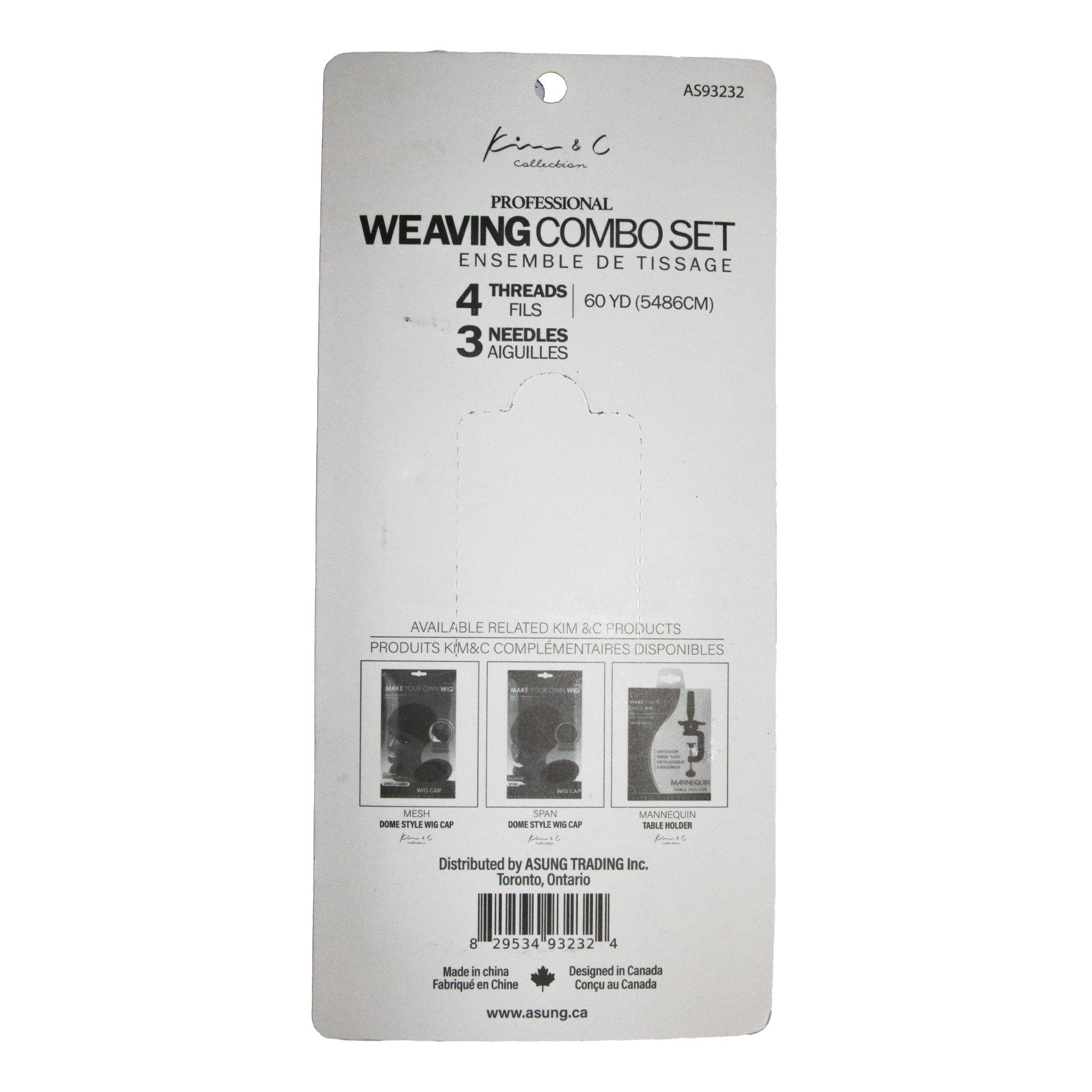 KIM & C 7PCS Thread and Needle Weaving Combo Set